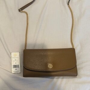 Tory Burch Robinson chain wallet